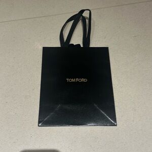 2 Tom Ford Elegant Gray and Black paper Bags